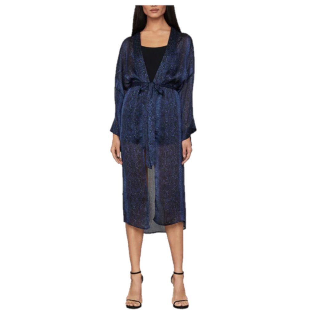 Bcbgmaxazria Python Print Wrap Jacket M/L